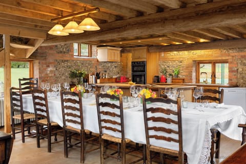 Dining room table seats 12-14