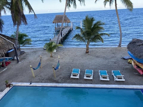 Enjoy sunrise or sunset with the sounds of the rolling waves!