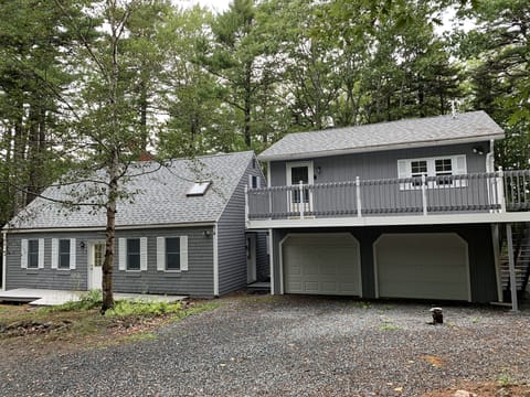 Apartment is located above the garage. 