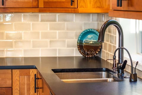 Kitchen sink, with Insta-Hot water dispenser.