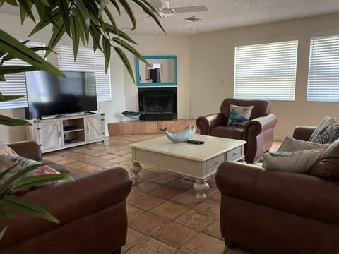 The big house has a big family room! 