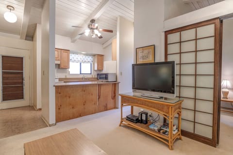 Condo is equipped with one TV, cable and complimentary WiFi.