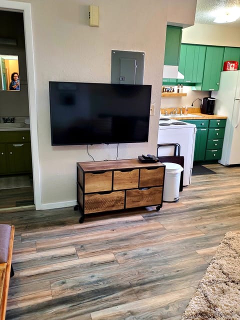 Living space with smart tv