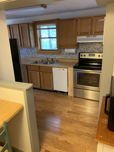 Kitchen, new dishwasher, stove, vent, microwave, fridge, etc...