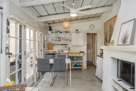 Dining and kitchen area (NOTE: No traditional stove)