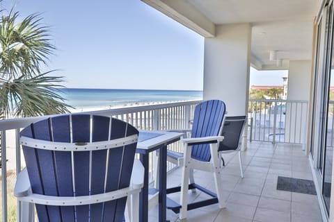 Private, wrap around balcony.