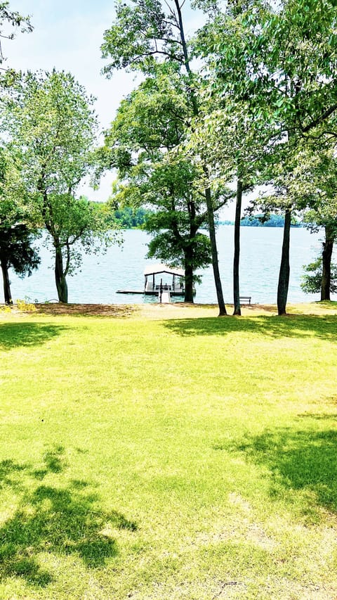 Beautiful Lake Hartwell view from our back porch.