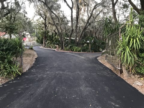 Long winding driveway