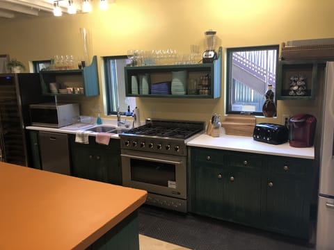 fully stocked kitchen