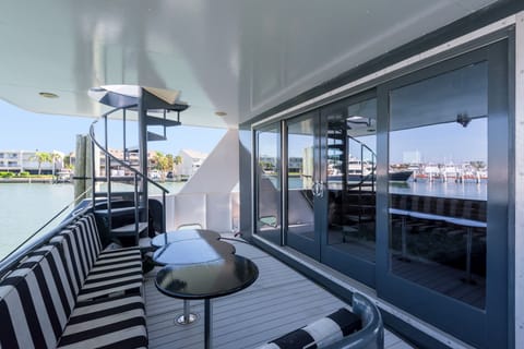 Coffee time? One of many outside gathering areas on board The Lady Pearl!