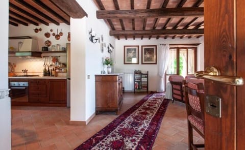 Entering the private villa La Camilla