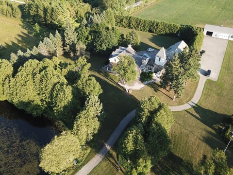 Aerial View of the House.