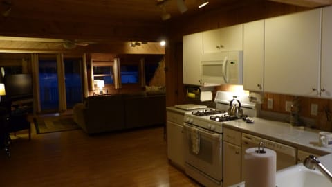 Kitchen at nighttime