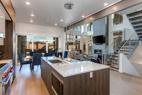 Great Room - Gourmet Kitchen, Living Room and Dining Area