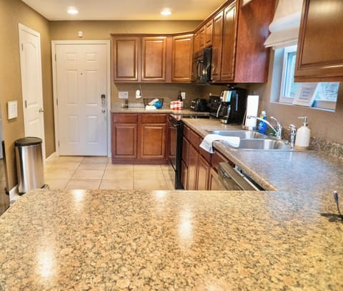 Fully stocked kitchen