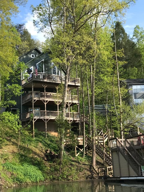 It’s Five O’Clock Somewhere-view of house from cove