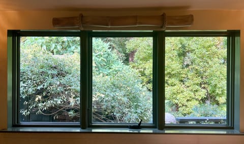 Bathroom 2 (panoramic windows overlooking private greenery)