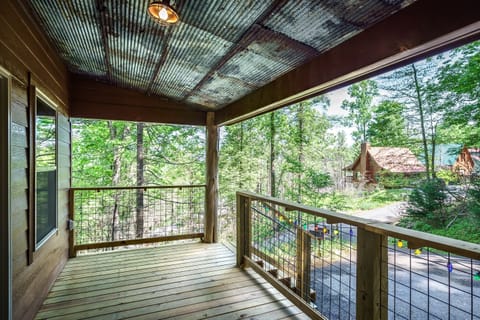 View from porch down the driveway