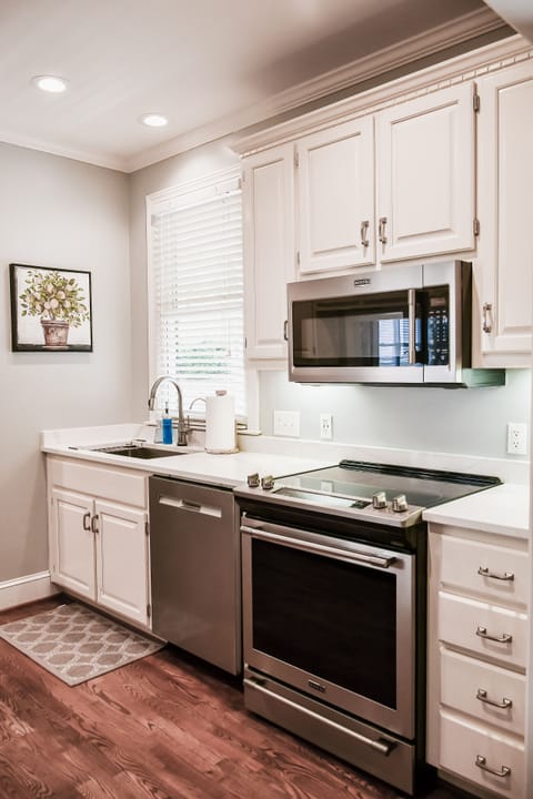 All new Maytag appliances throughout the kitchen