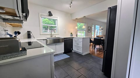 Full kitchen with everything you should need to cook a meal and relax