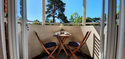 Sunny balcony off Bedroom 1
