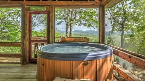 Indoor spa tub