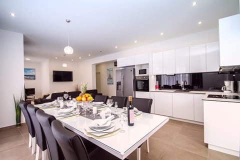 Ground floor - modern kitchen connected with dining and living area