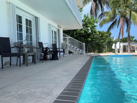 Afternoon and Evening Shade on the deck. 