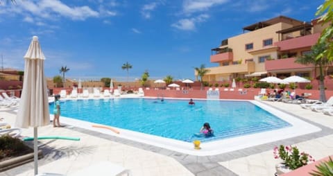 View of heated communal pool