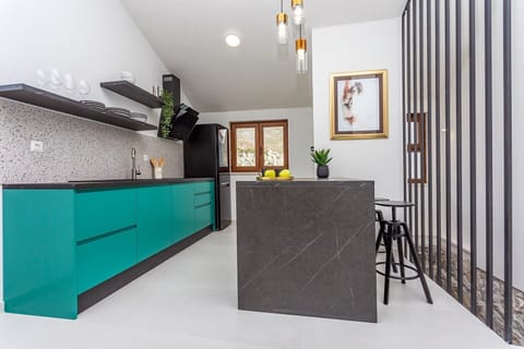 Open plan living and kitchen area