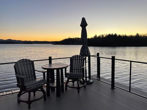 Sunset over the lake