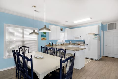 Dining room table seats 8