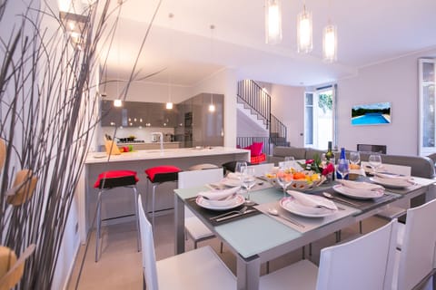 Kitchen and dining area