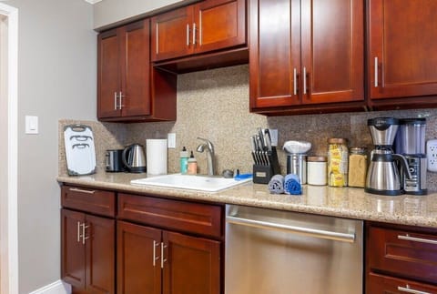 Well-equipped kitchen with all necessary utensils and appliances