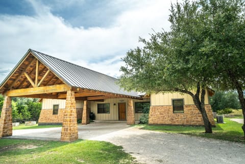 Front view of carport