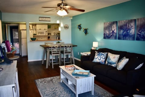 View from entryway into apartment