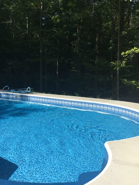 Our gorgeous heated pool, build summer 2020!
