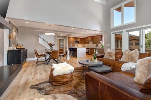 Cozy Space with Vaulted Ceilings