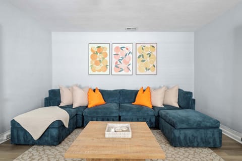 Welcome to your Downtown Charleston rental! Spacious living room. 