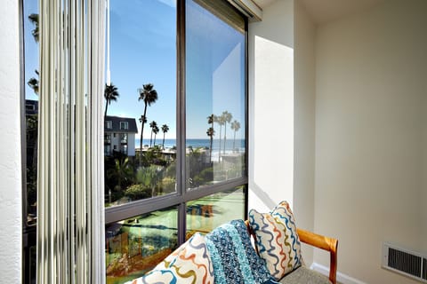 You can see the ocean from the bedroom.