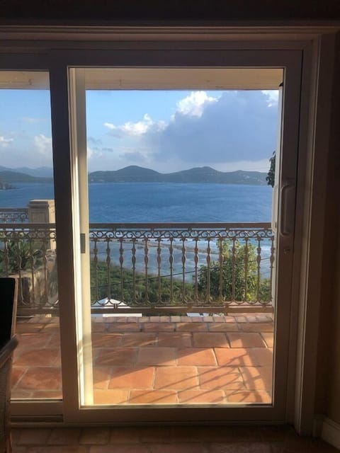 Walk out the sliders in the family room onto the expansive deck