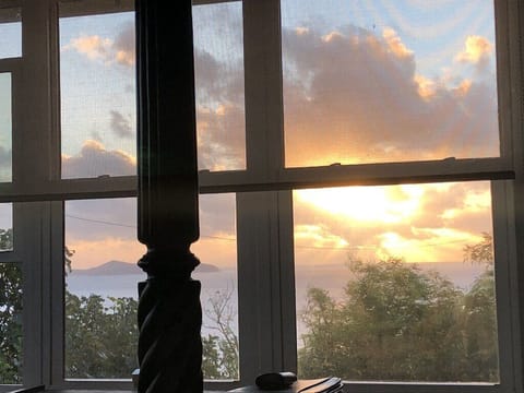 This is your view from your bed in the Sunrise Suite - a sunrise of course!