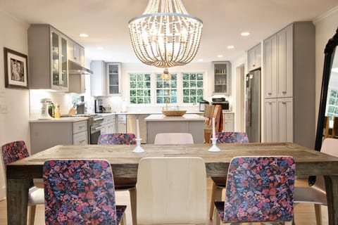 View from dining to kitchen