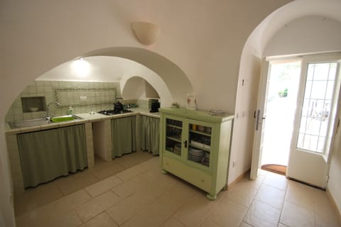Trullo kitchenette with Nespresso capsule coffee machine