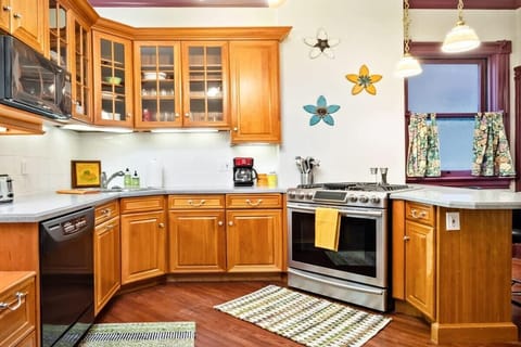 Cook up breakfast, lunch and dinner in the modern kitchen with high end appliances