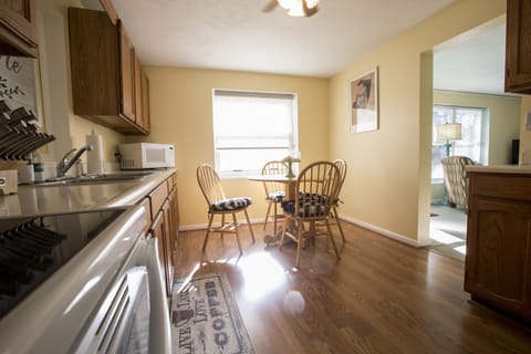 Share a meal or make this your mobile office