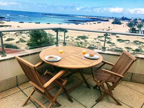 Breakfast on the terrace.