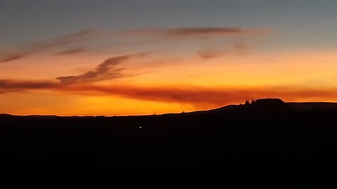 sunset on the back patio 