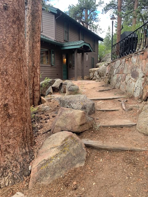 Paved driveway brings you to within 50’ of the main entrance