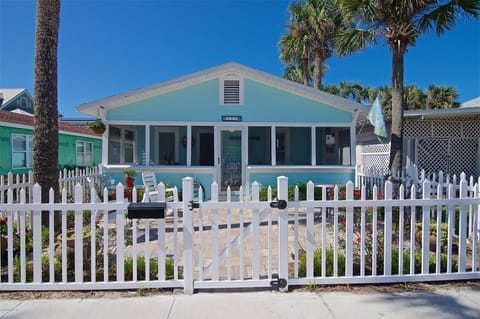 Fenced front patio